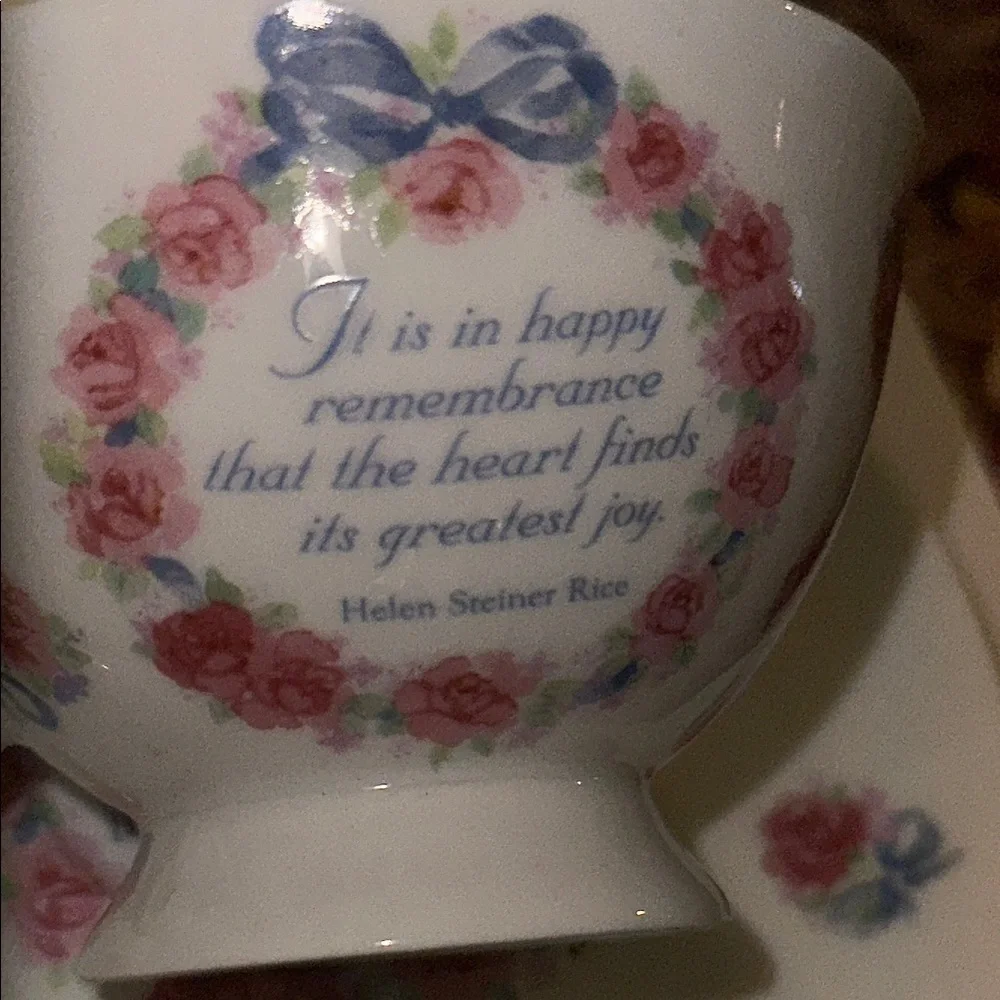 Helen Steiner Rice Tradition of Inspiration floral Tea Cup & Saucer